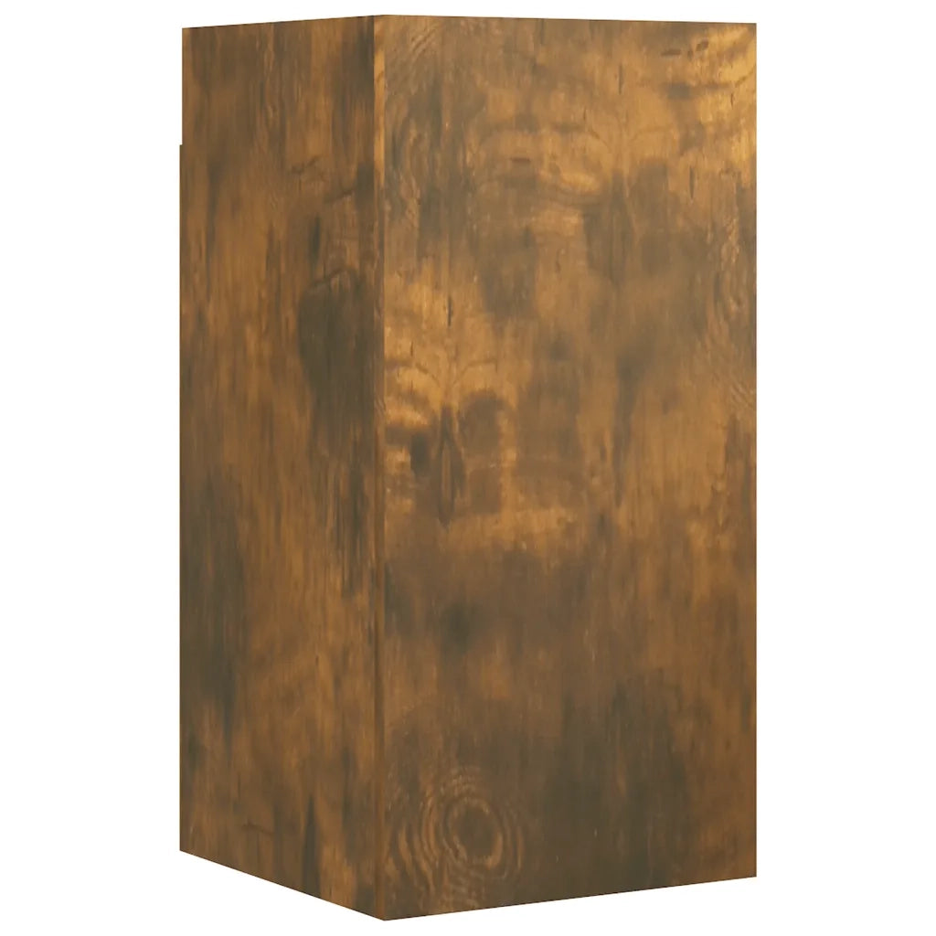 Set di Mobili Porta TV 7 pz-Set di 7 Credenza per TV Rovere Fumo in Legno Multistrato 694426