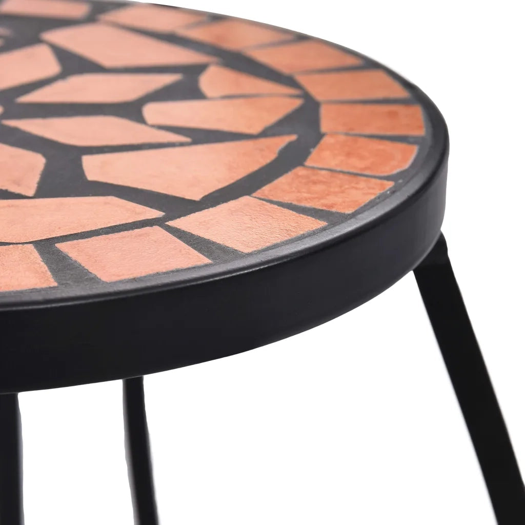 Tavolini con Mosaico 3 pz Terracotta in Ceramica CFW2791277