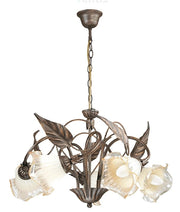 Lampadario Autunno Marrone 5Xe14 62X40Cm - Fan Europe