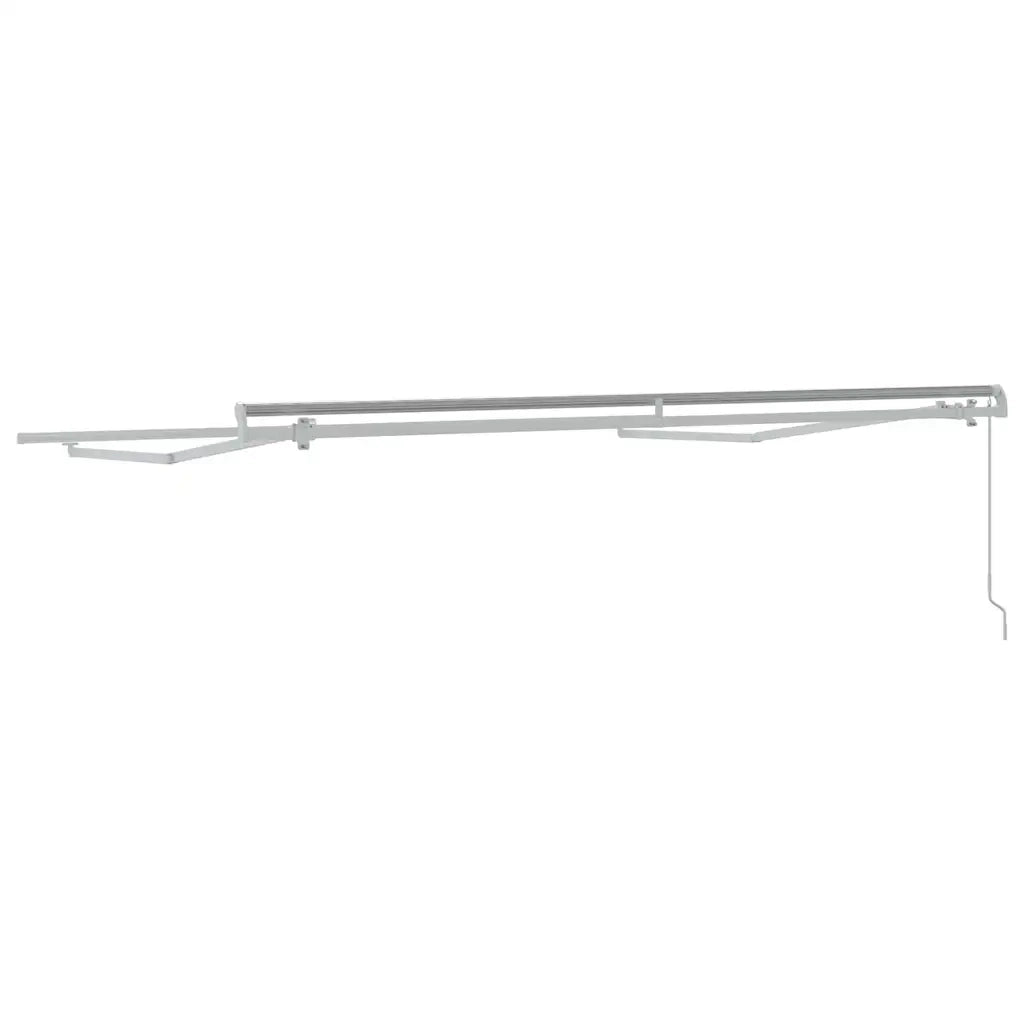 vidaXL Tenda da Sole Bianco 3,5 x 2,5 m Metallo