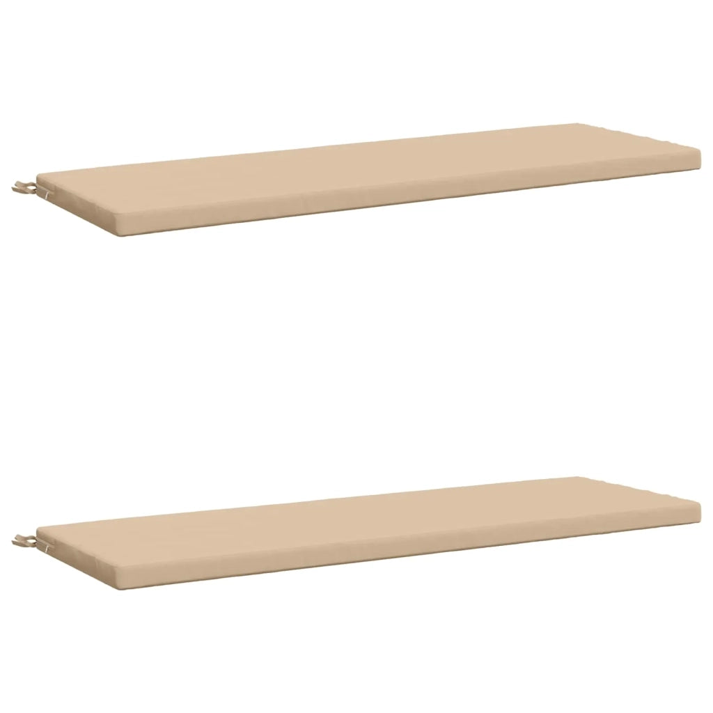 Cuscini per Panchina a 2 Pezzi SOEST 2 pz 100% Poliestere Crema 949451