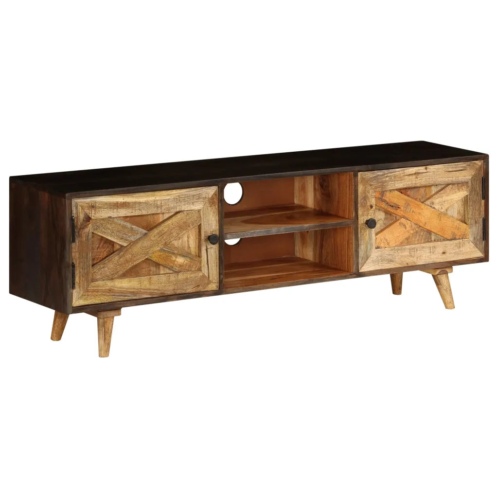 Mobile Porta TV in Legno Massello di Mango 140x30x45 cm cod mxl 59340