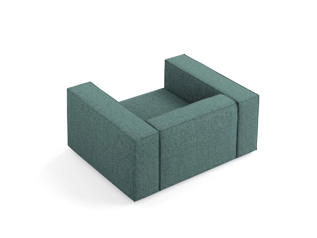 Cosmopolitan Design - Poltrona "Arendal" in ciniglia petrolio 