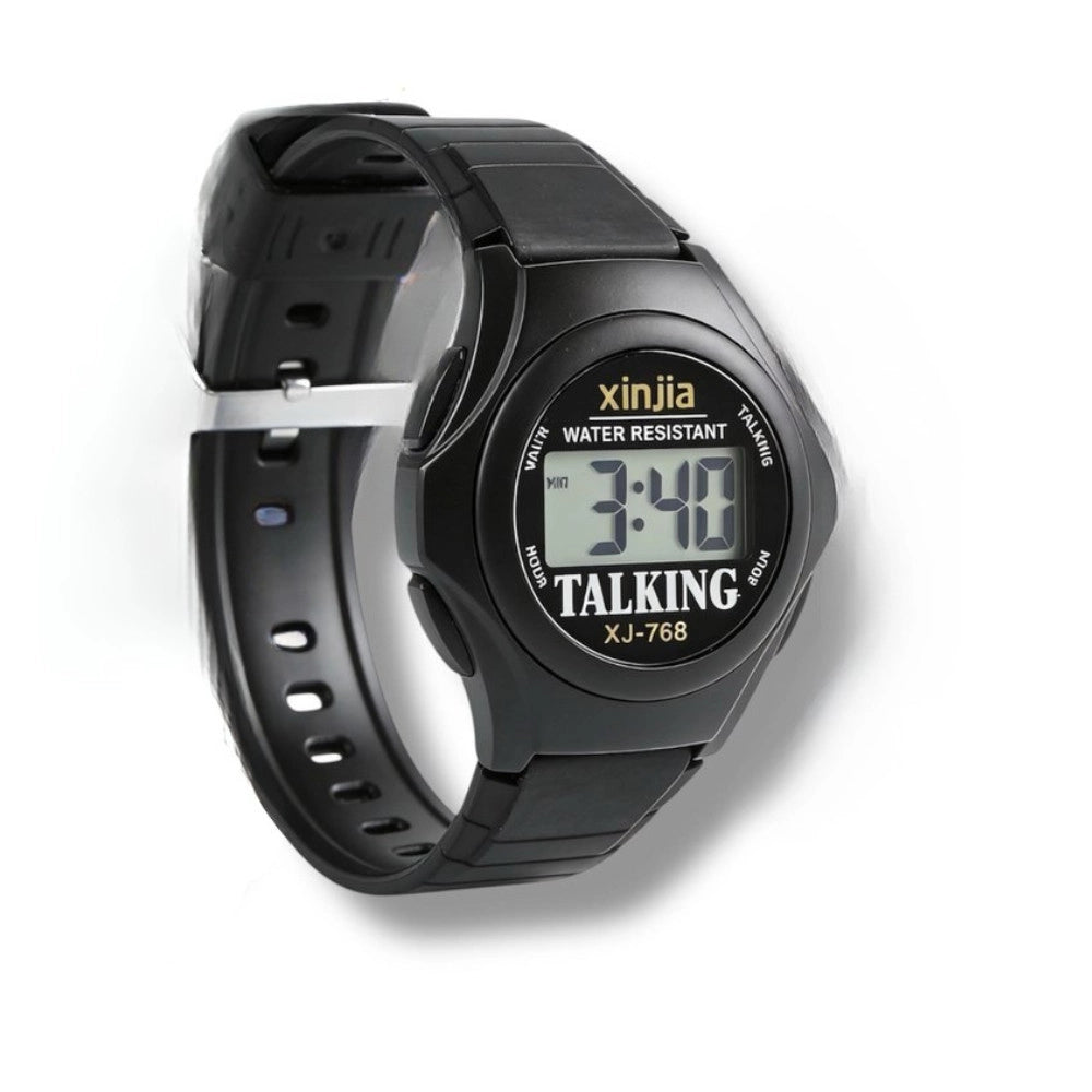 Trade Shop - Orologio Da Polso Digitale 45 Mm Nero Con Numeri Grandi -