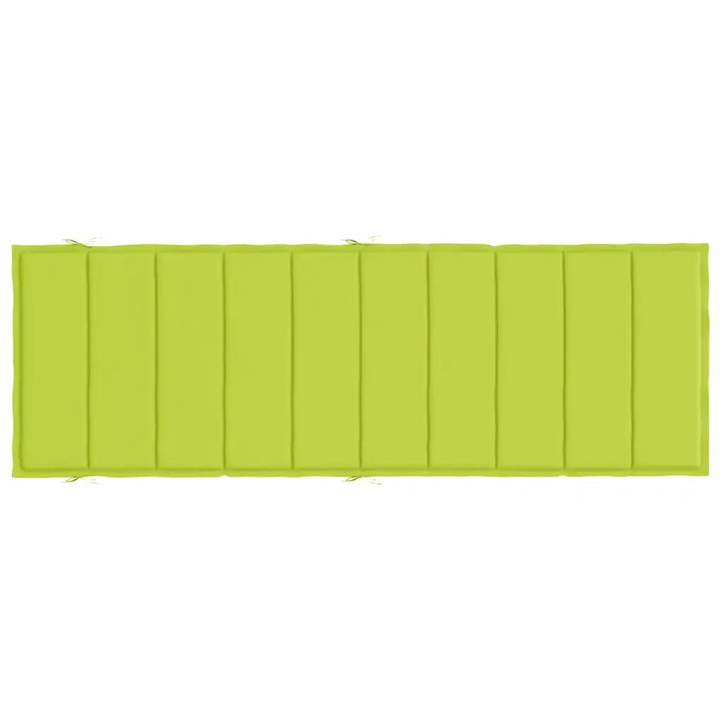Cuscino per Lettino Verde Intenso 186x58x4 cm in Tessuto Oxford 314169