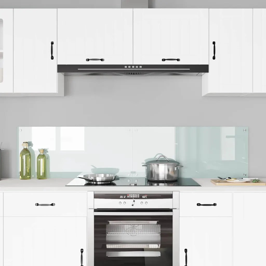 Schienale da cucina 2 pcs Bianco 90 x 40 cm vetro temperato 3415524
