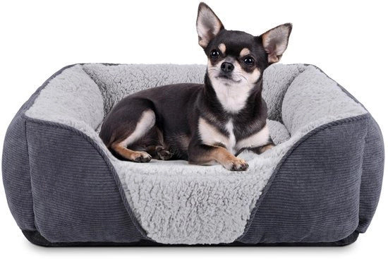 Letto per cani piccoli, cuscino per cani lavabile, cuscino morbido per cani, letto per cani con superficie antiscivolo, divano morbido per cani e gatti, 51×48×15cm