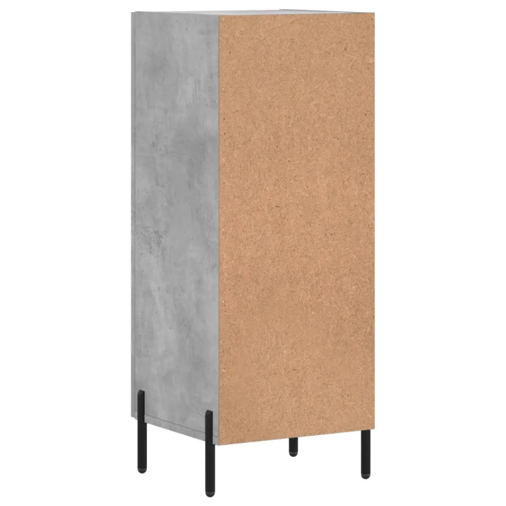 Credenza-Buffet-Armadio da cucina Grigio Cemento 34,5x34x90 cm in Legno Multistrato 693597