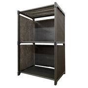 Scaffale Organizzativo 3 Piani PVC e Tessuto Nyana Home 62x41x29 cm