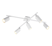 Plafoniera 2 barre orientabili, metallo, bianco, L 77 cm, Marley