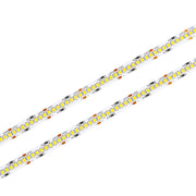 Striscia LED SMD 2835 24V, 5 Metri, Larga 10mm, Freddo 6500K, Super Luminoso 24W/M 4000LM/M 160LM/W 240SMD/M, Dimmerabile PWM, Tagliabile ogni 33mm, IP20, CRI>80