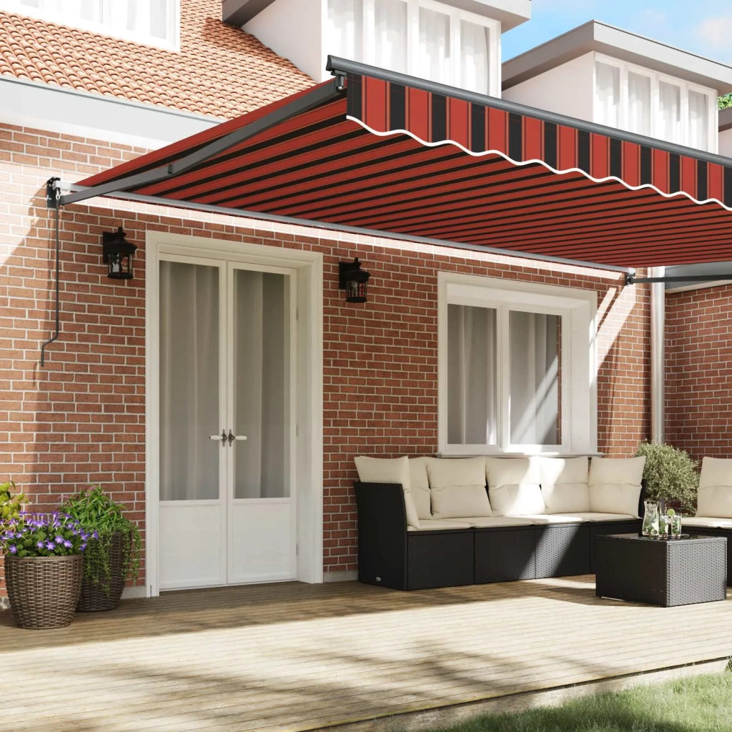 Tenda da Sole Arancione e Marrone 500 x 300 x 165 cm 3331229