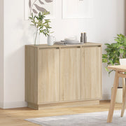 Mobile con LED Quercia Sonoma 90x32x75 cm in legno ingegnerizzato