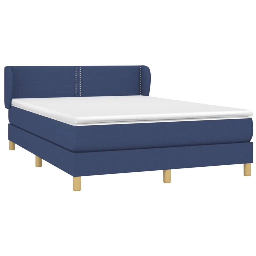 Giroletto a Molle con Materasso Blu 140x200 cm in Tessutocod mxl 121962