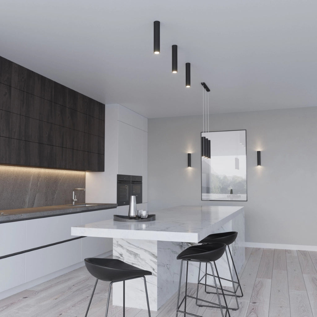 Lampada a sospensione nera tripla MODENO 3xGU10 Pure Lume