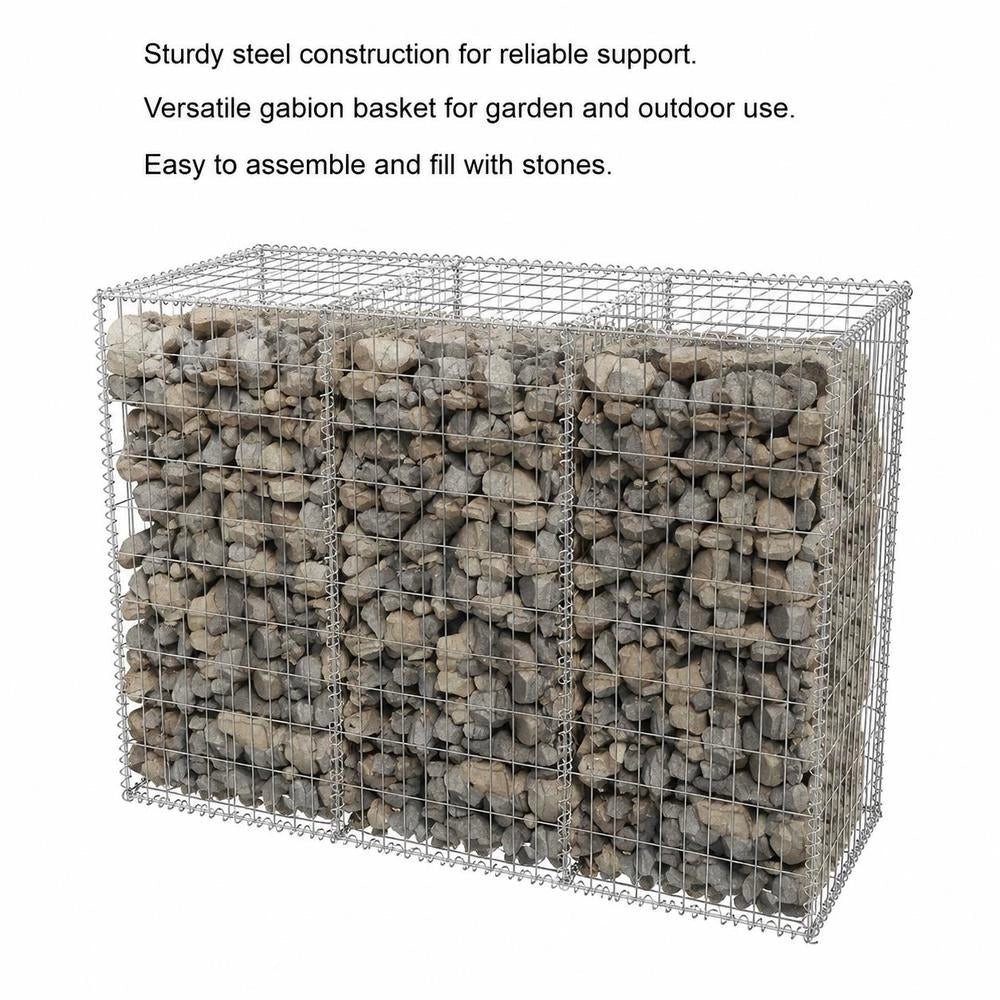 Gabion Basket Steel 100x50x100 Cm