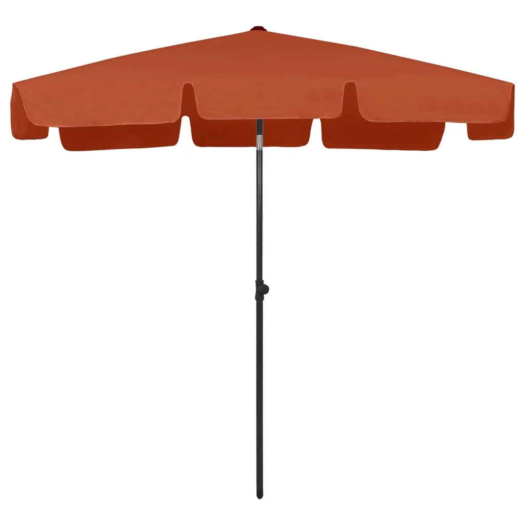 Ombrellone da spiaggia 200 x 125 cm arancione 02_0008408
