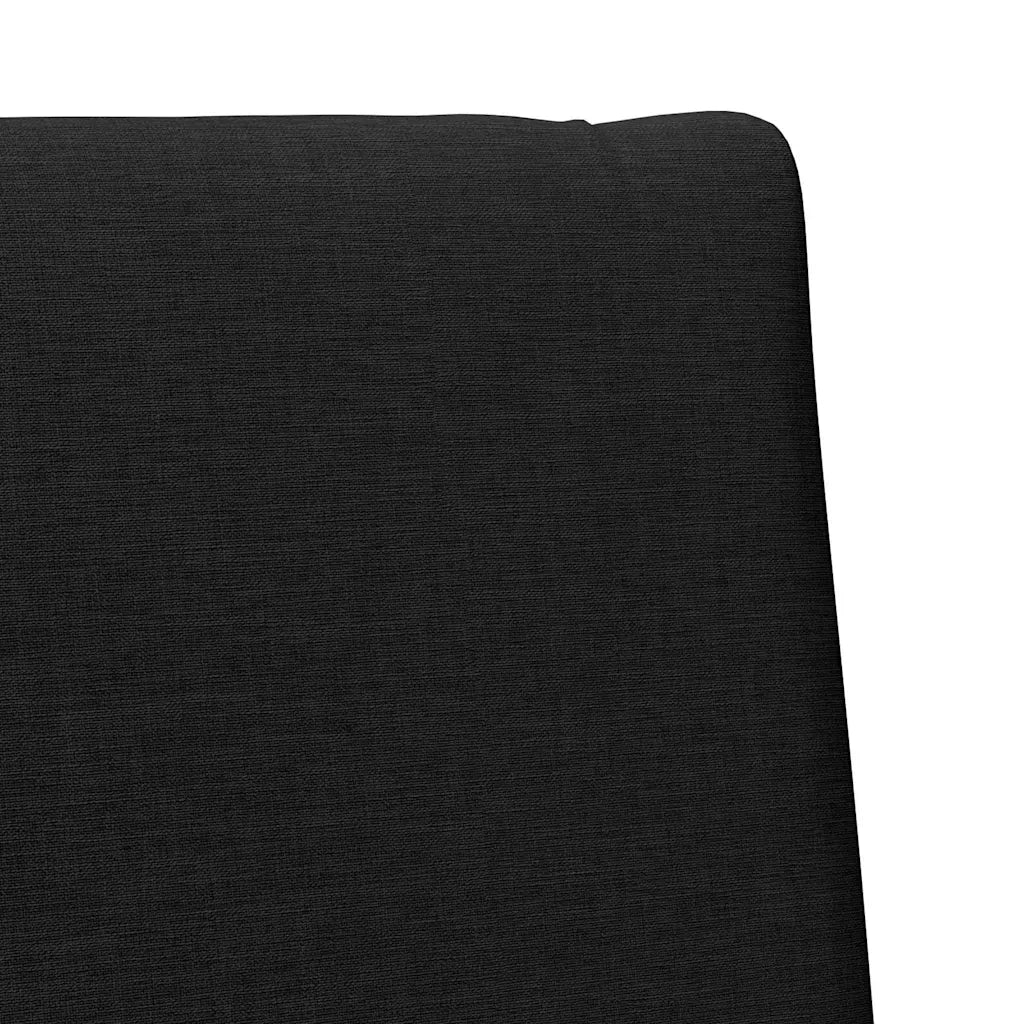 Testiera | Testata imbottita Nero 90 cm Pino massello