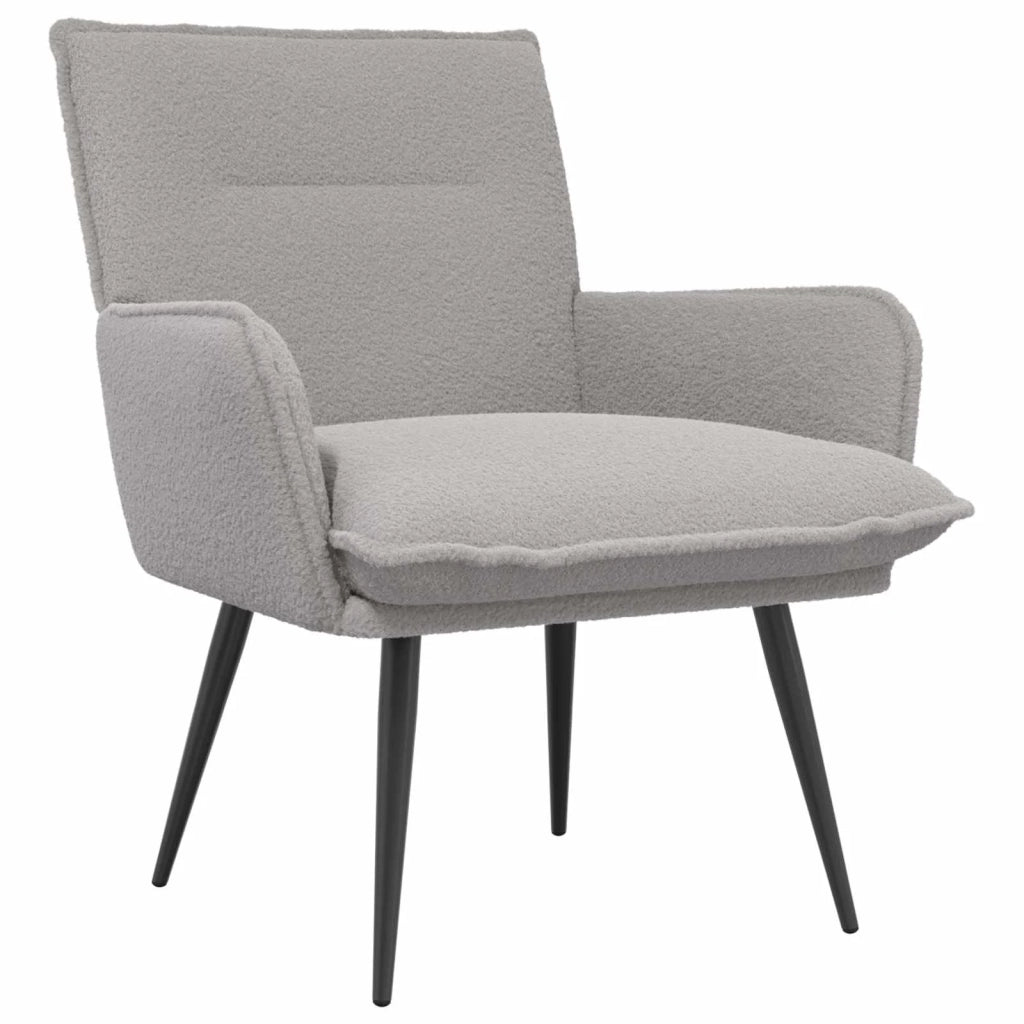 Poltrona Grigio Chiaro Bouclé 42047692