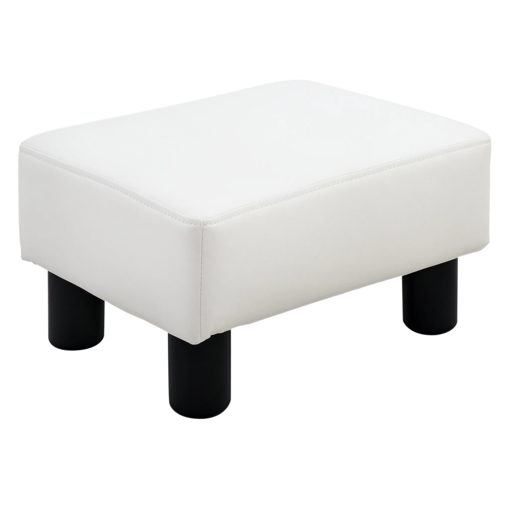 Pouf in similpelle ¨C zephmum ¨C 38x38x41 cm bianco