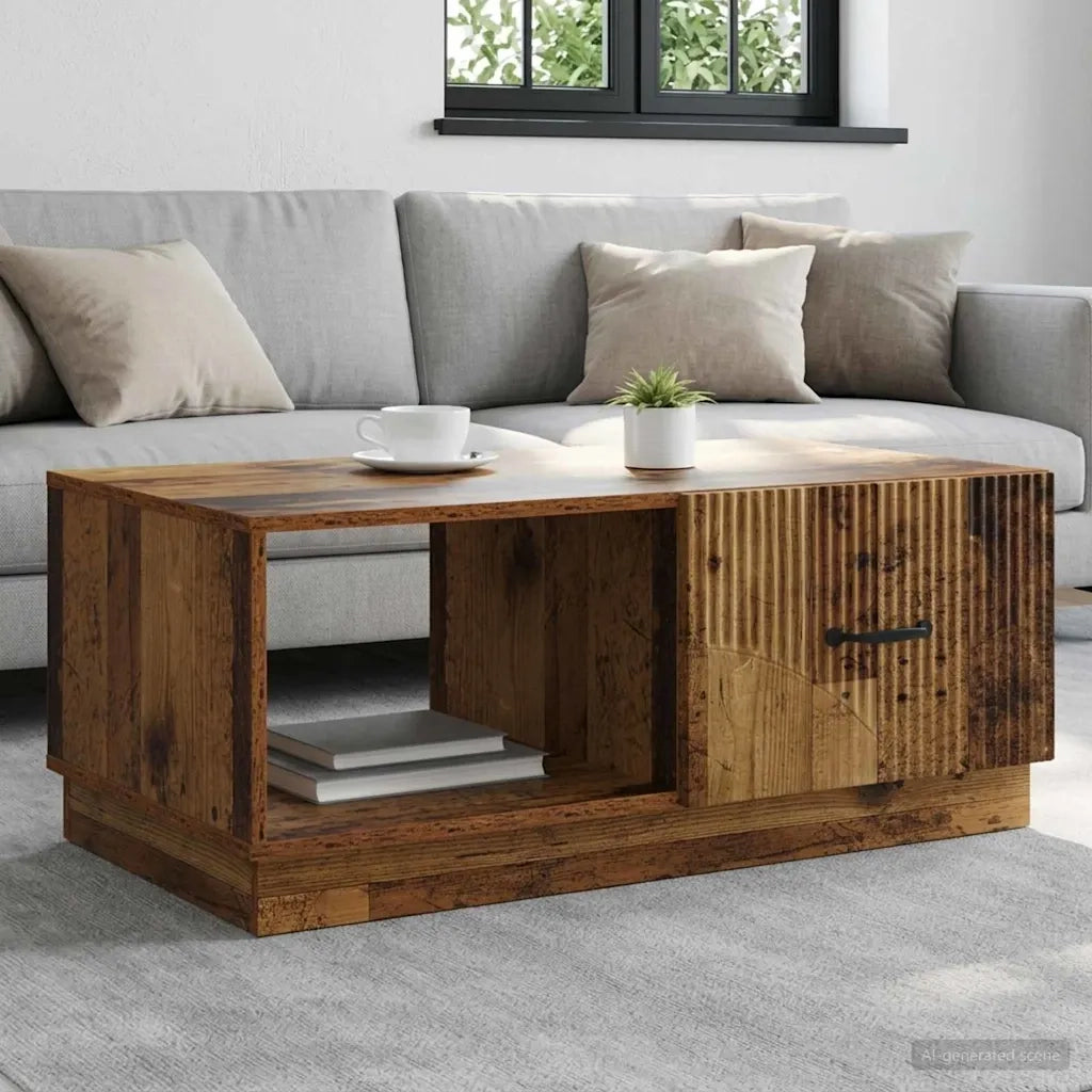 Tavolino da salotto Legno antico 90 x 50 x 37 cm 895423