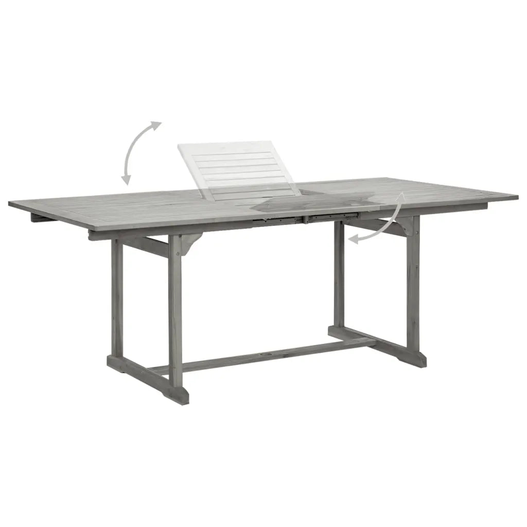 Set da Pranzo per Giardino 7 pz in Legno Massello di Acacia 3079648