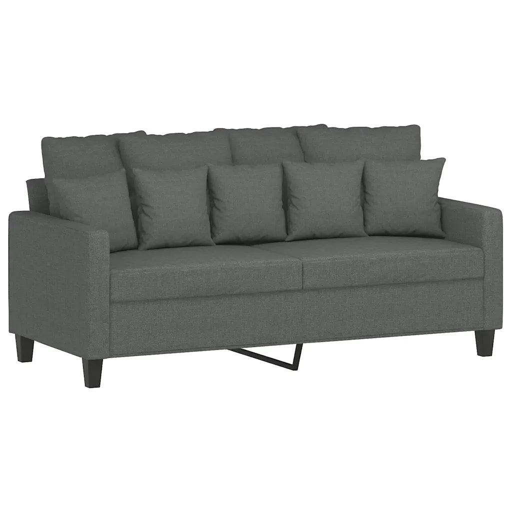 Divano a 2 Posti-Sofa 2 Posti Grigio Scuro 140 cm in Tessuto 688420