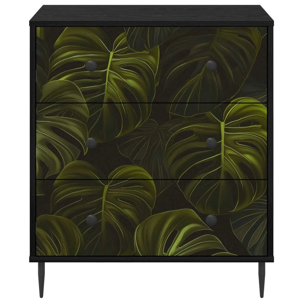 Cassettiera ELBURG Stampa foglia di palma 66 x 36,5 x 76 cm 8007373