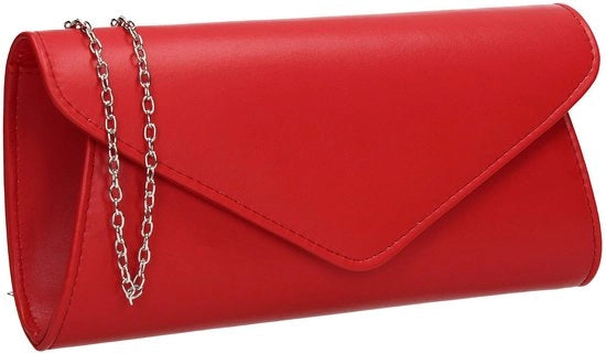 Borsa Clutch per Donna, colore rosso