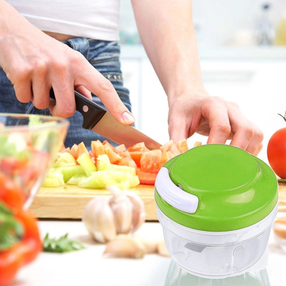 Trade Shop - Speedy Chopper Tagliatutto Manuale Frutta Verdura Affettatrice Taglia Trita -