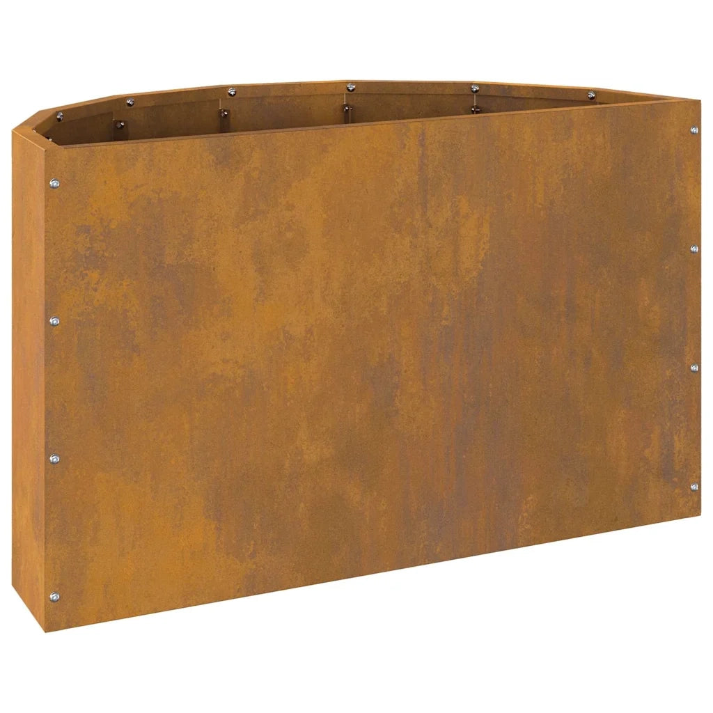Fioriera Ruggine-Vaso-Contenitore per Piante 60 x 30 x 35 cm