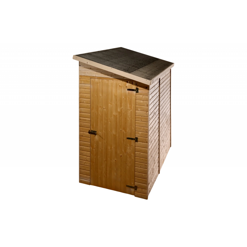 Casetta in legno da giardino con tetto catramato – 120x200 cm – pannelli 16 mm, porta cieca e struttura compatta – ED1220.02 Foresta