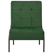 Poltrona Relax-Poltroncina 65x79x87 cm Verde Scuro in Velluto