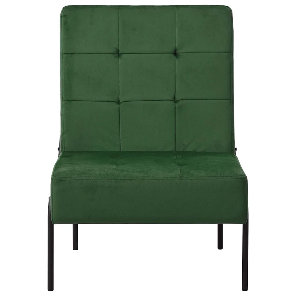 Poltrona Relax-Poltroncina 65x79x87 cm Verde Scuro in Velluto