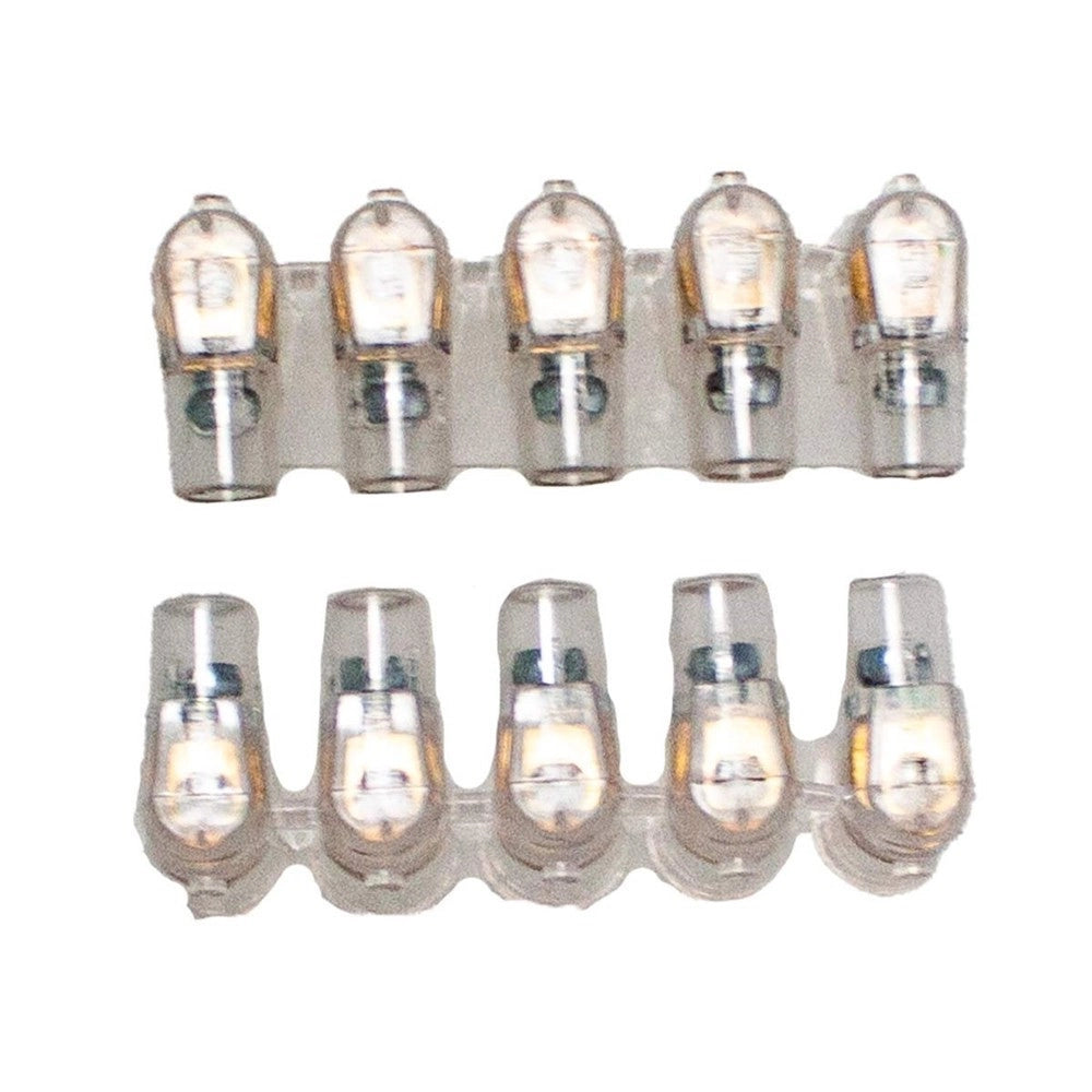 Trade Shop - Morsetti Unipolari Morsettiera Terminali 2 Stecche Da 5 Pezzi Sezione 2.5mm² 83312 -