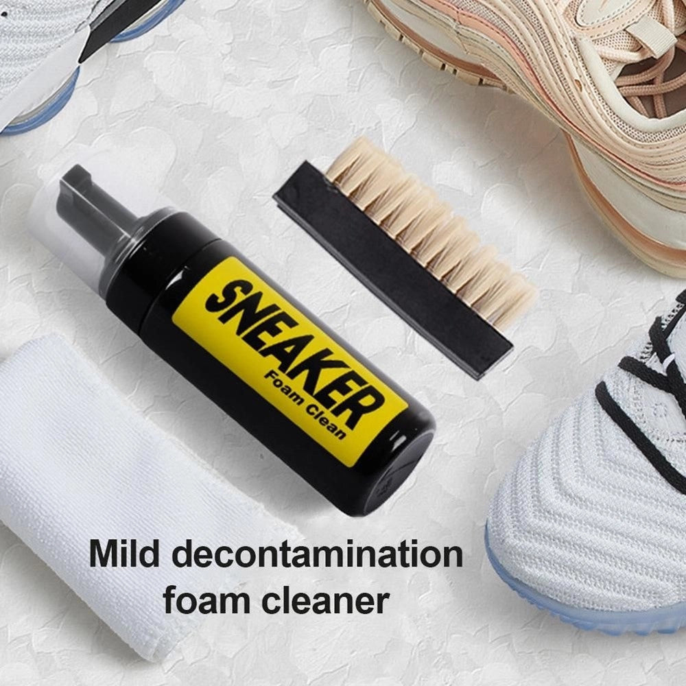 Trade Shop - Schiuma Detergente Per La Pulizia Di Scarpe Sneaker Cleaning Senza Risciacquo -