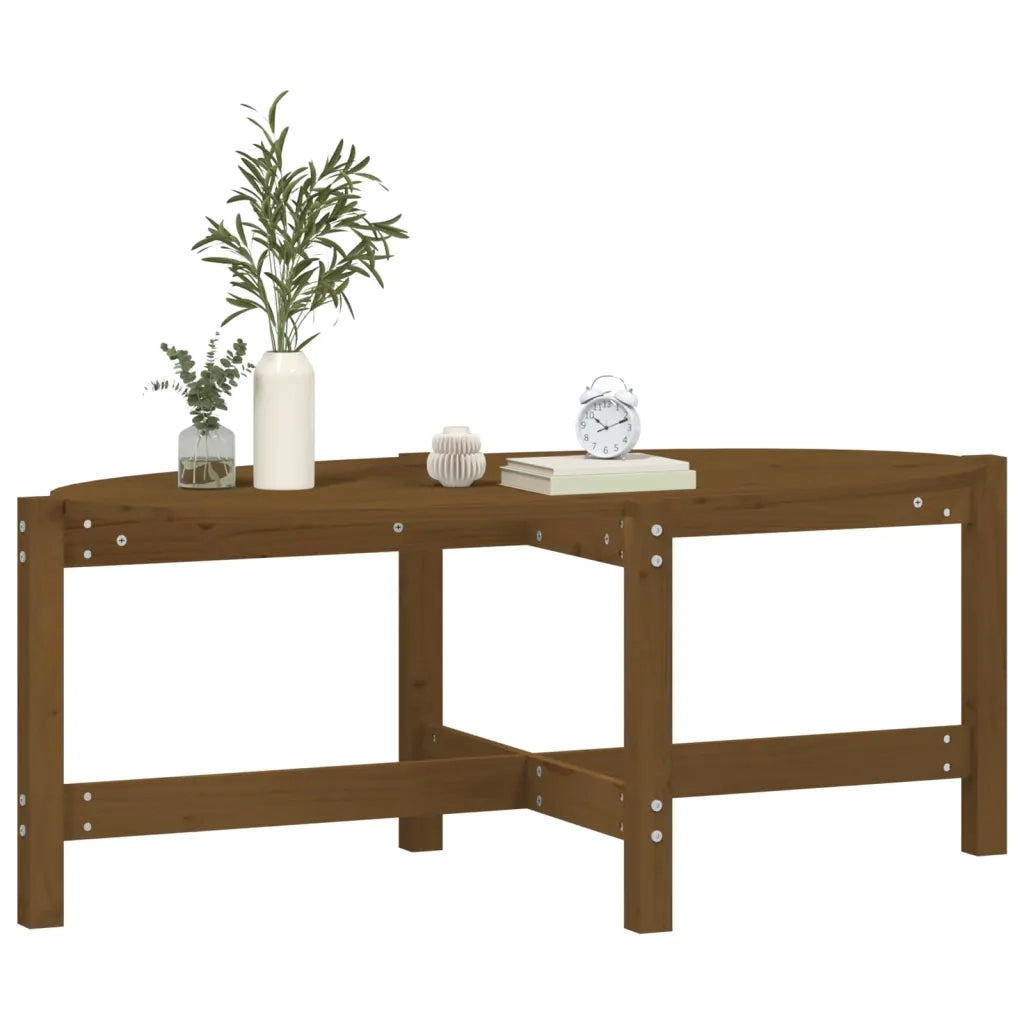 Tavolino da Salotto Ambra 118x63x45cm in Legno Massello di Pino 822320