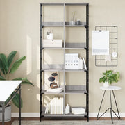 Libreria Grigio Sonoma 78,5x33x188,5 cm in Legno Multistratocod mxl 131149