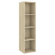 Mobile TV multimediale mensola TV credenza TV da parete rovere Sonoma 37 x 37 x 142,5 cm legno ingegnerizzato marrone 02_0028150