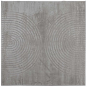 Tappeti per area | Tappeti a zone Quadrato GALATI Grigio 120 x 120 cm Poliestere