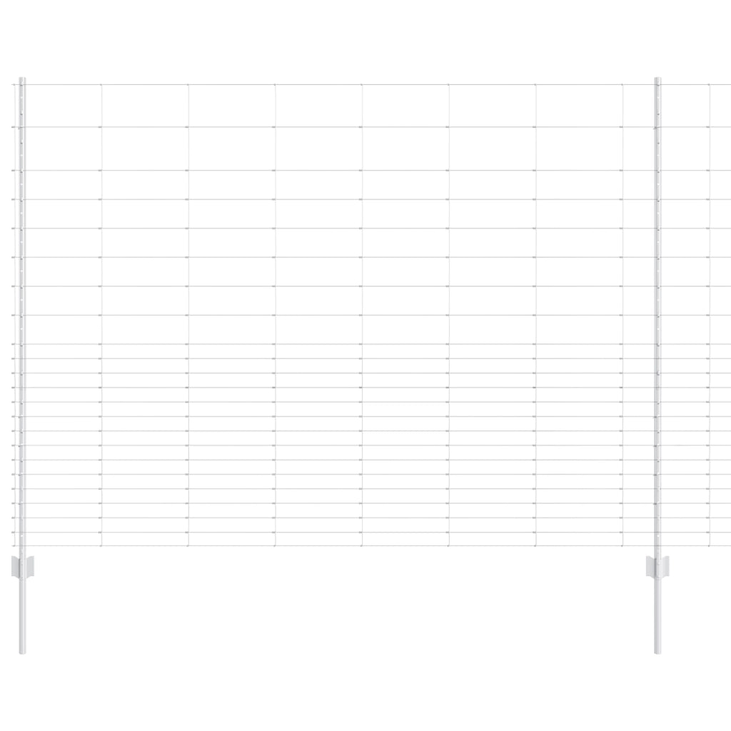 Poste per Recinzione 22 pcs U-Channel 160 cm Acciaio Zincato