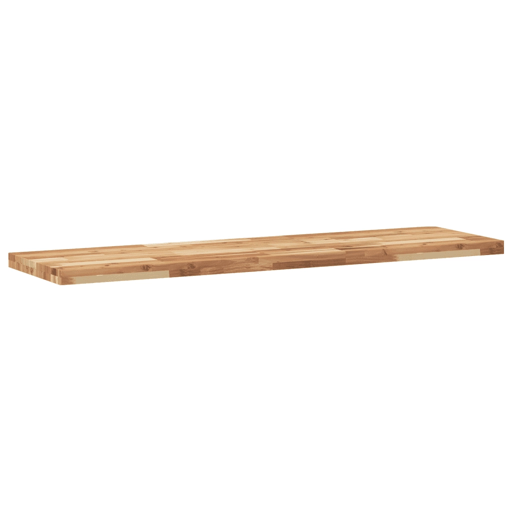 Piano da Bagno Finitura a Olio 160x40x4 cm in Legno di Acacia CFW1617136