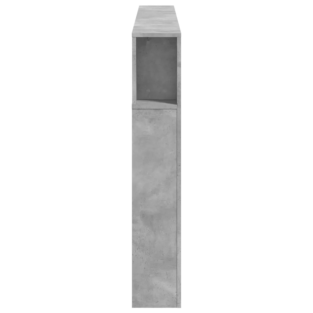 Testiera | Testata LED Grigio Cemento 180x18,5x103,5 cm Legno Multistrato