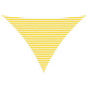 Vela Parasole | Telo Ombra | Vela da ombra solare Giallo e Bianco 5 x 5 x 6 m