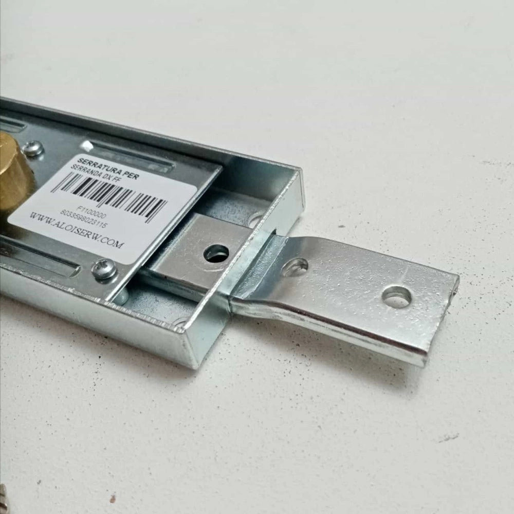 Facchinetti serratura zincata per serrande chiusura a destra