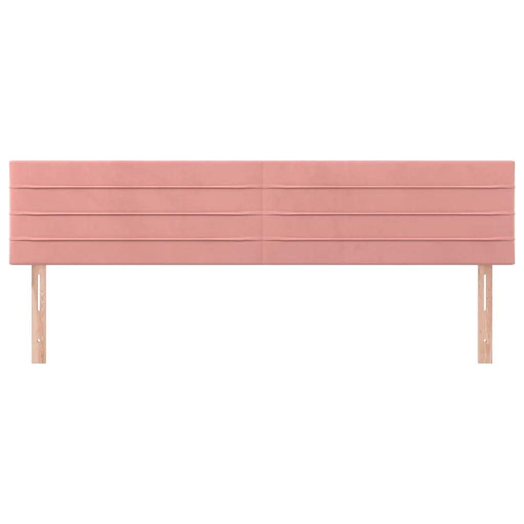 Testiera 2 pz Rosa 90x5x78/88 cm in Velluto