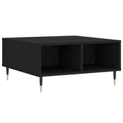 Tavolino da salotto | Tavolino da caff¨¨ | Tavolino da Soggiorno Nero 60x60x30 cm in Legno Multistrato