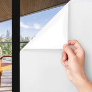Foglia per Finestre - 40 x 200 cm - Adesivo Elettrico - Resistente ai Raggi UV e alla Luce Solare - Verificata per la Riduzione della Luce - per Soggiorno, Bagno e Ufficio - Bianco