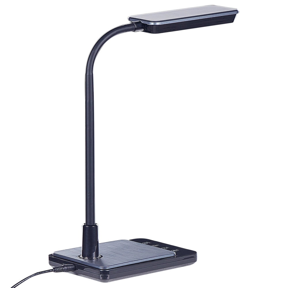 Lampada da ufficio LED nero materiale sintetico braccio e regolabile regolatore 38 cm cameretta ufficio soggiorno