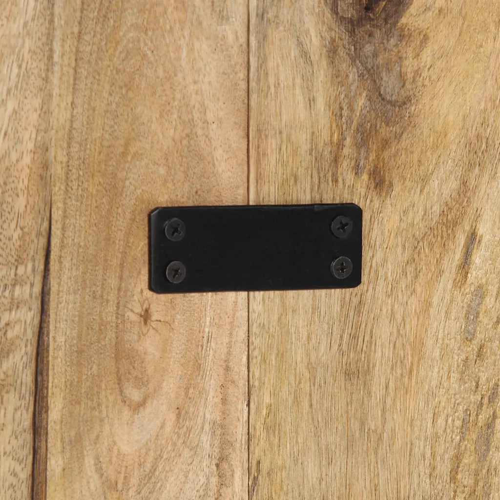 Testiera 200 cm in Legno Massello di Mango Grezzo